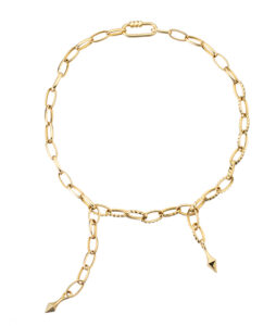 necklace in yellow gold
