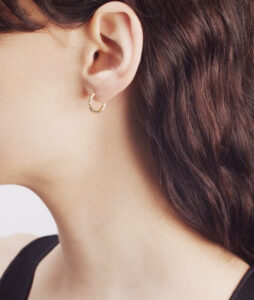 small circle earring